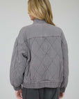 Charcoal Quilted Amaya Jacket