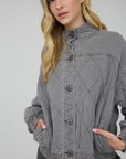 Charcoal Quilted Amaya Jacket