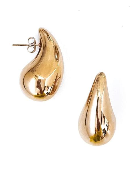 Gold Willie Water Drop Earrings