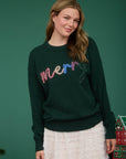 Hunter Green Merry Sweater