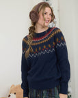 Navy Multi Sweater