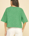 Green Cropped Sweater