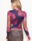 Fuchsia Tori Top