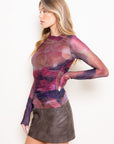Fuchsia Tori Top