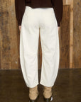 Ecru Wide Leg Pants