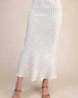 Ivory Dot Isa Midi Skirt