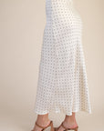 Ivory Dot Isa Midi Skirt