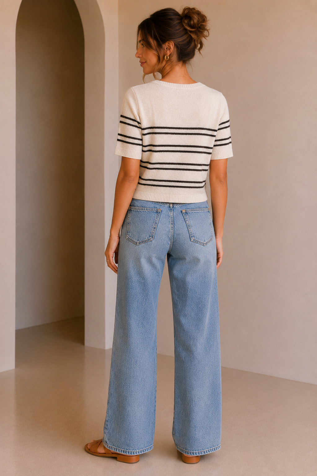 Gatewood Oatmeal Stripe Sweater