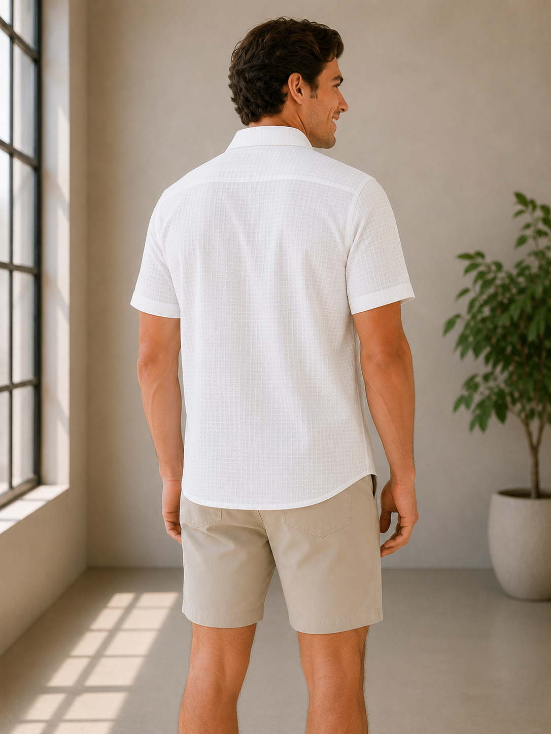 White Landry Short Sleeve Shirt