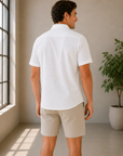 White Landry Short Sleeve Shirt