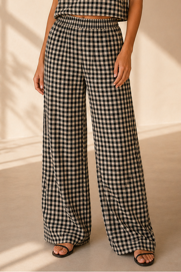Black &amp; White Rhonda Pants