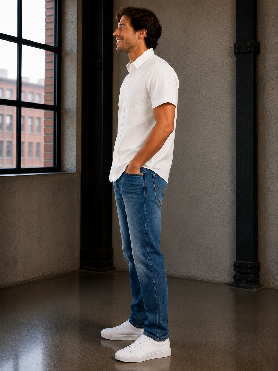 White Porter SS Shirt