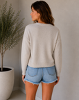 Natural Heather Sienna Patriot Sweater