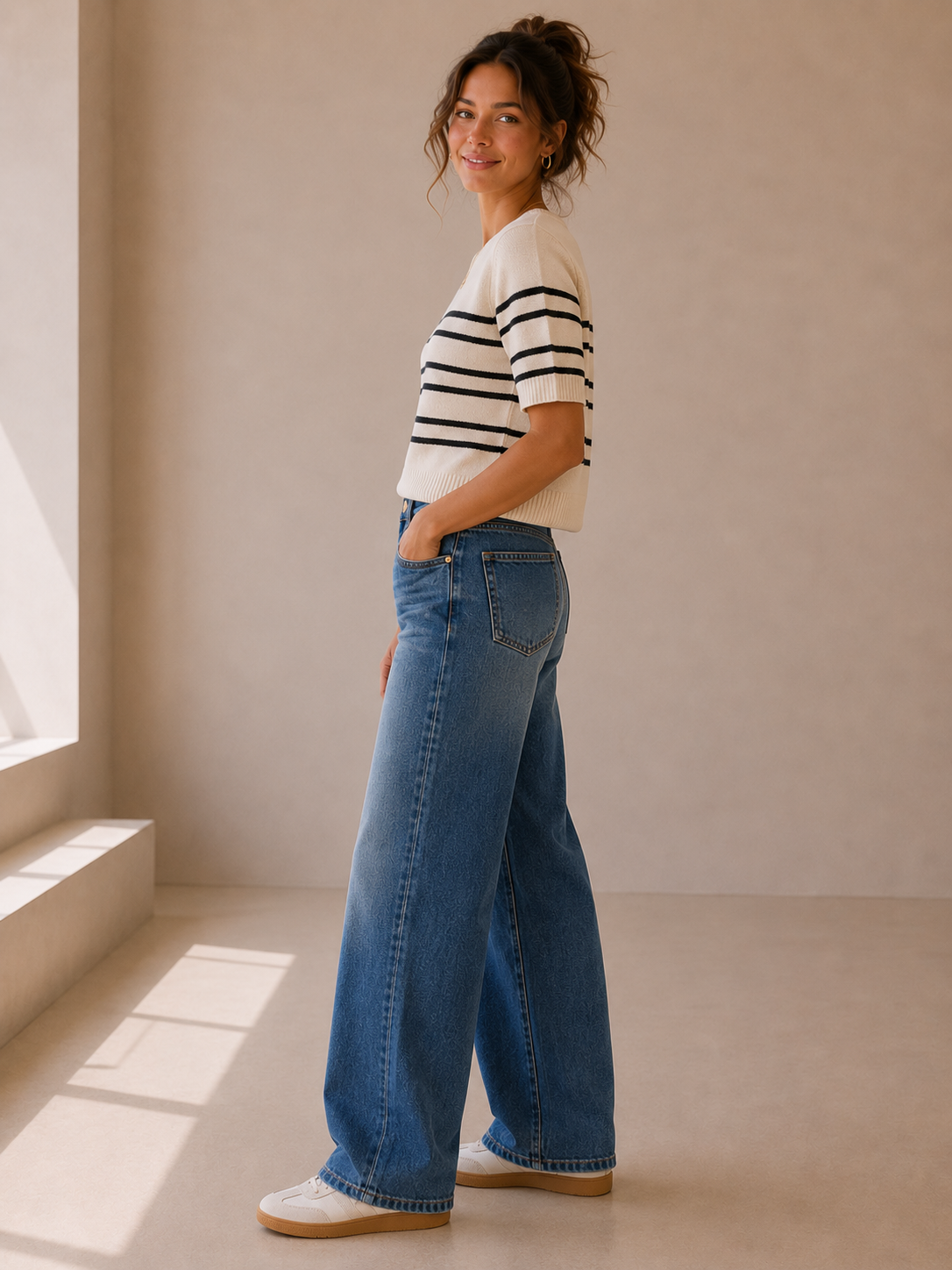Incandescent Jean High Rise Wide Leg