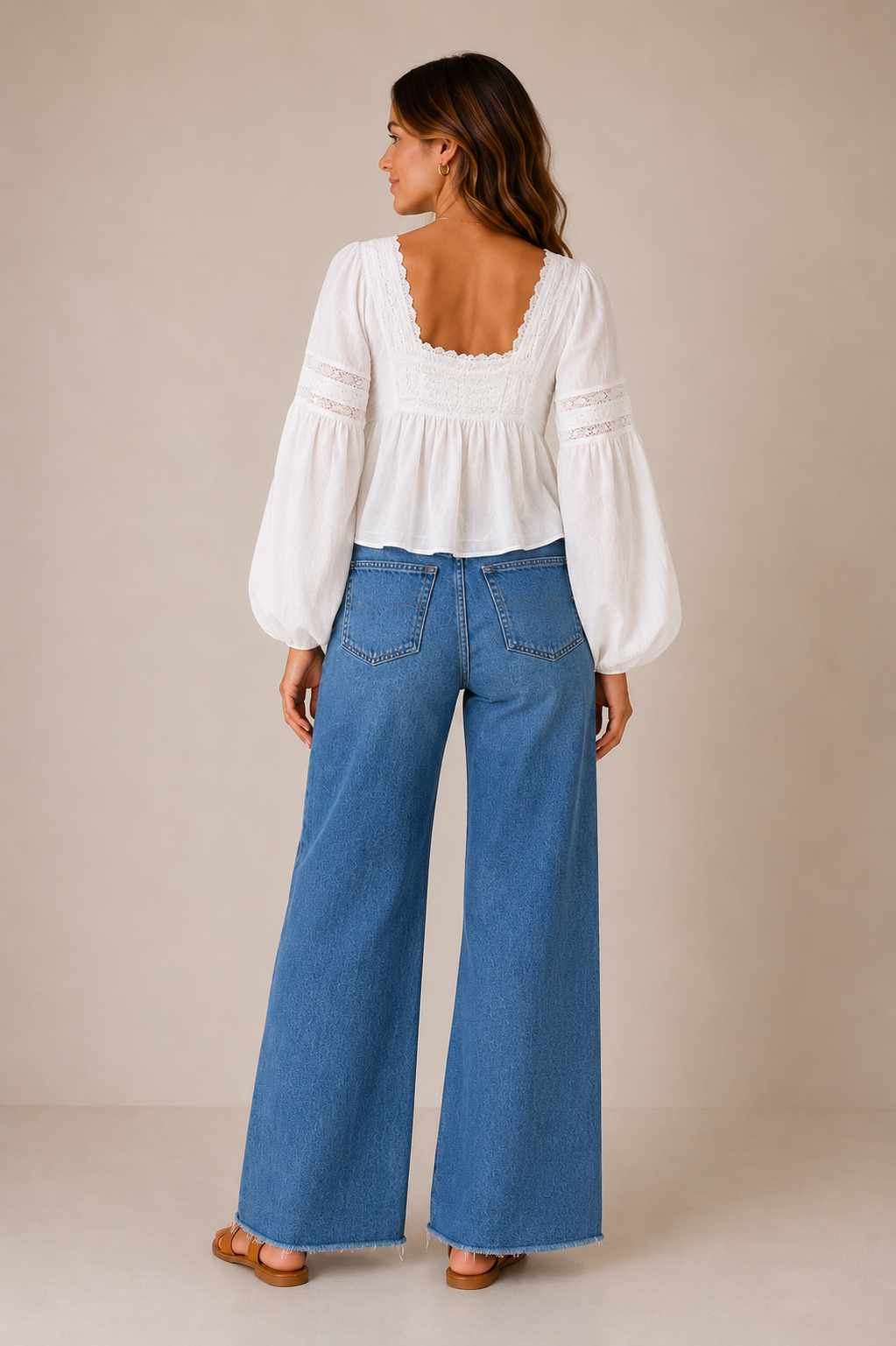 Creme  Fluvia Blouse