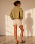 Olive Kayla Button Up