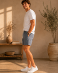 Mid Grey Saturday Beach Short 6"
