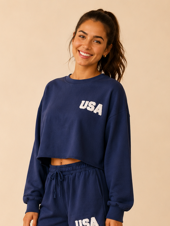 Navy Team USA Pullover