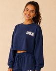 Navy Team USA Pullover