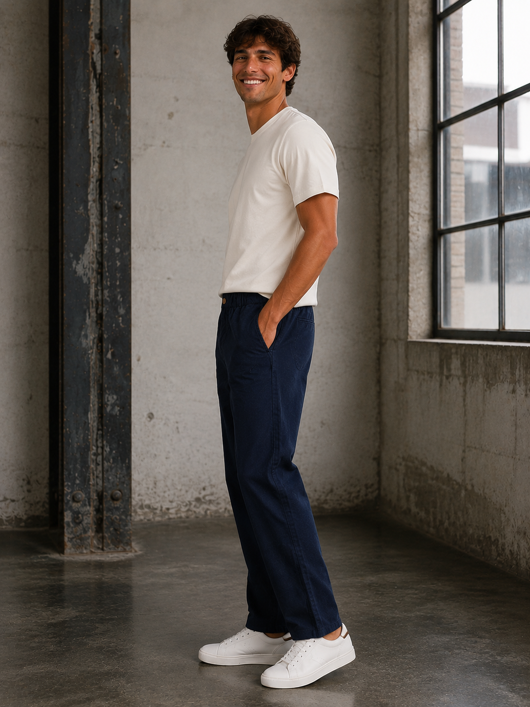 Saturday Hemp Navy Chino