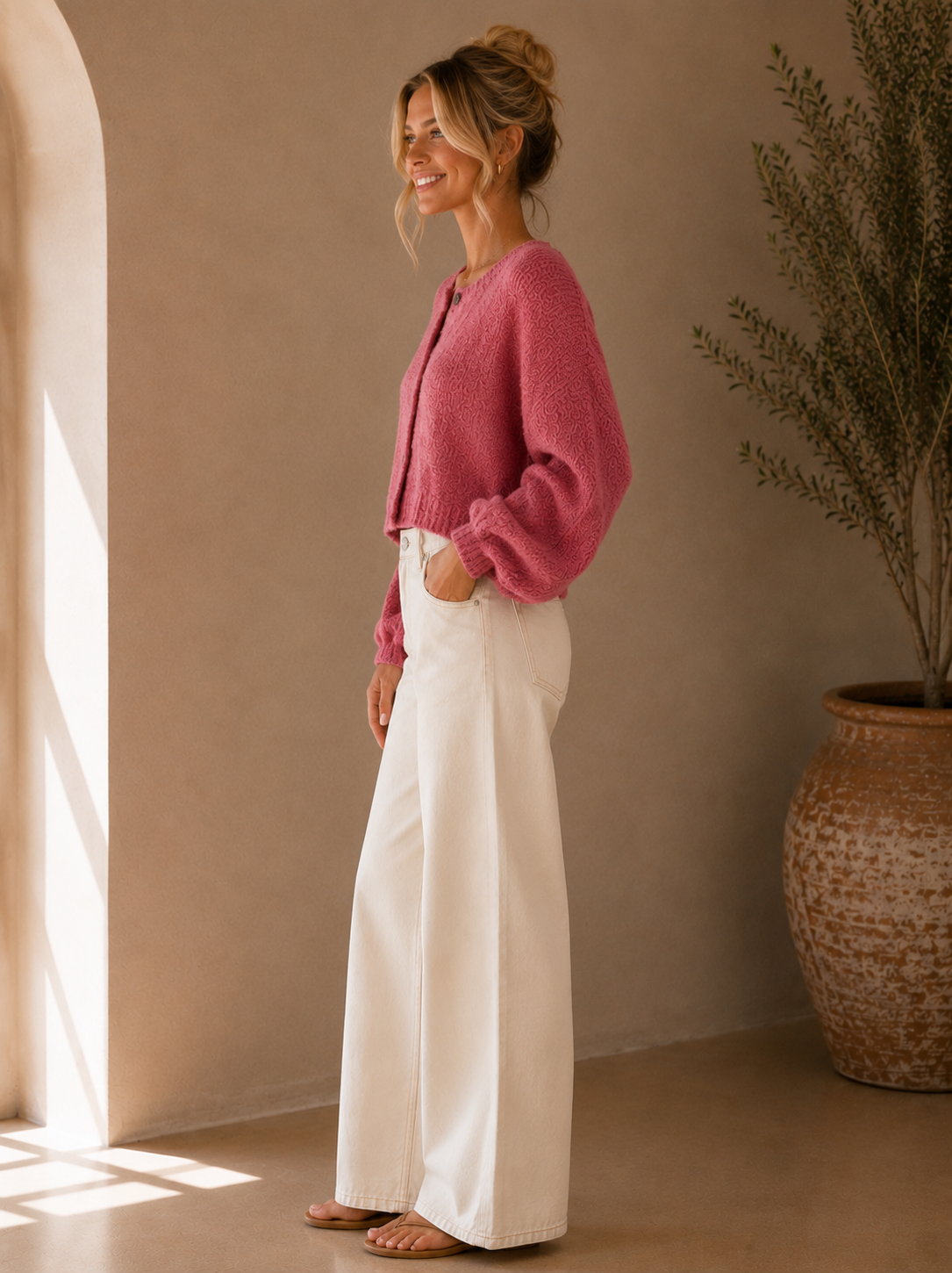 Vintage Rose Thistle Cardi