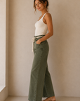 Sea Spray High Rise Crop Wide Leg Pants