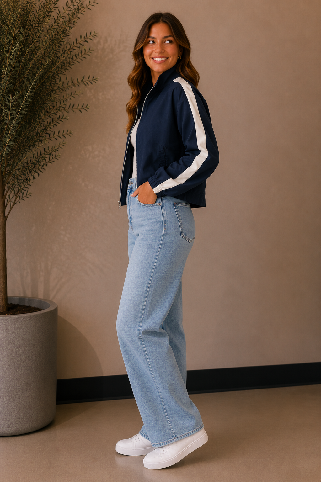 Navy Teo Jacket