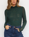 Hunter Green Sadie Top