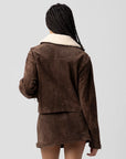 Down to Earth Suede Shearling Jacket