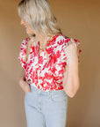Pink Floral Esme Tops