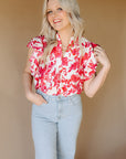 Pink Floral Esme Tops
