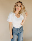 White Mariella Top