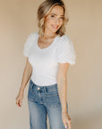 White Mariella Top