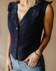 Navy Nicole Vest