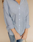 Sky Blue Seaport Striped Shirt