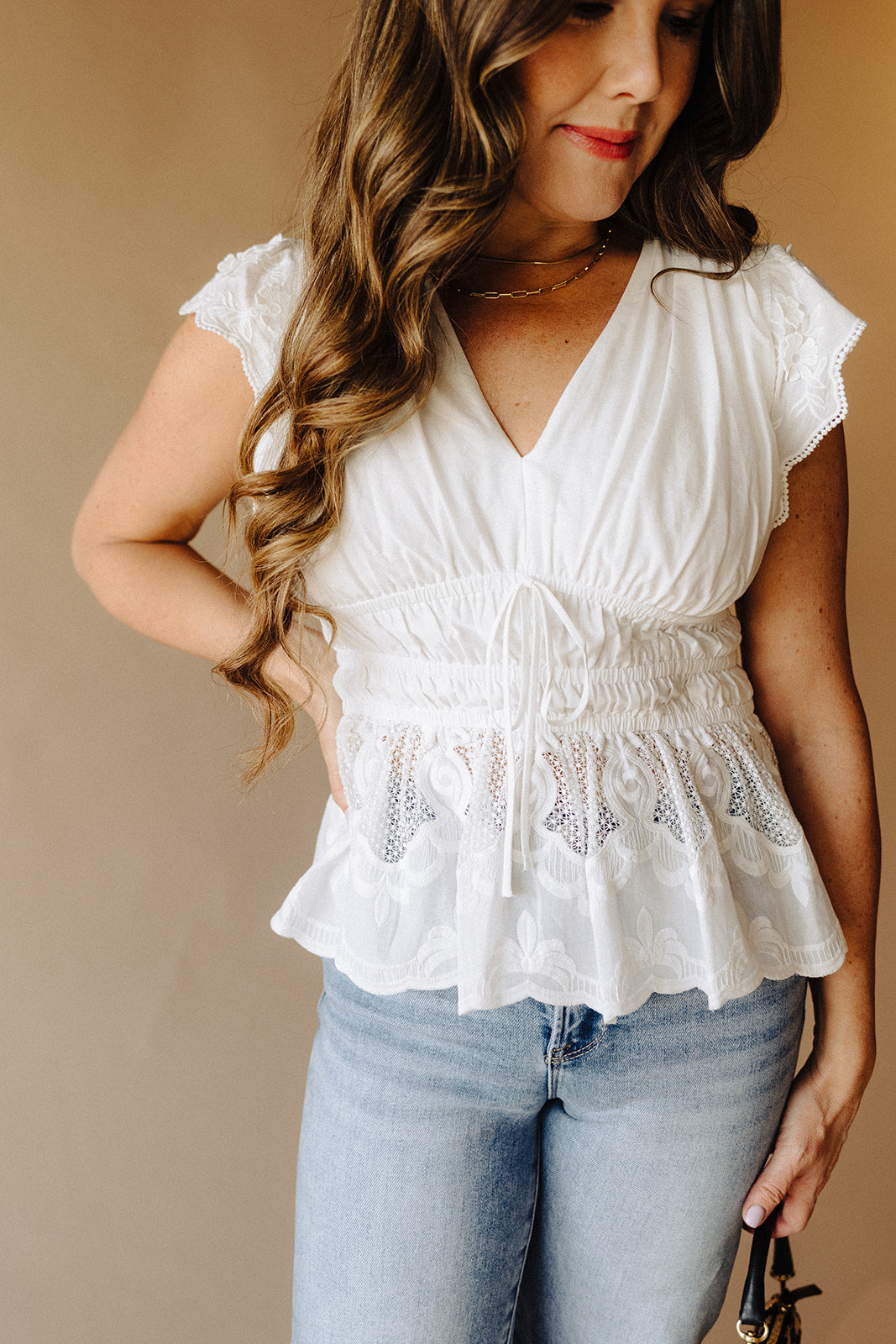 White Charlotte Blouse
