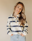 Blue Stripe Brighton Hoodie