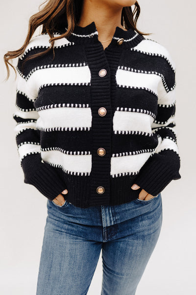 Black & Ivory Sofi Cardigan