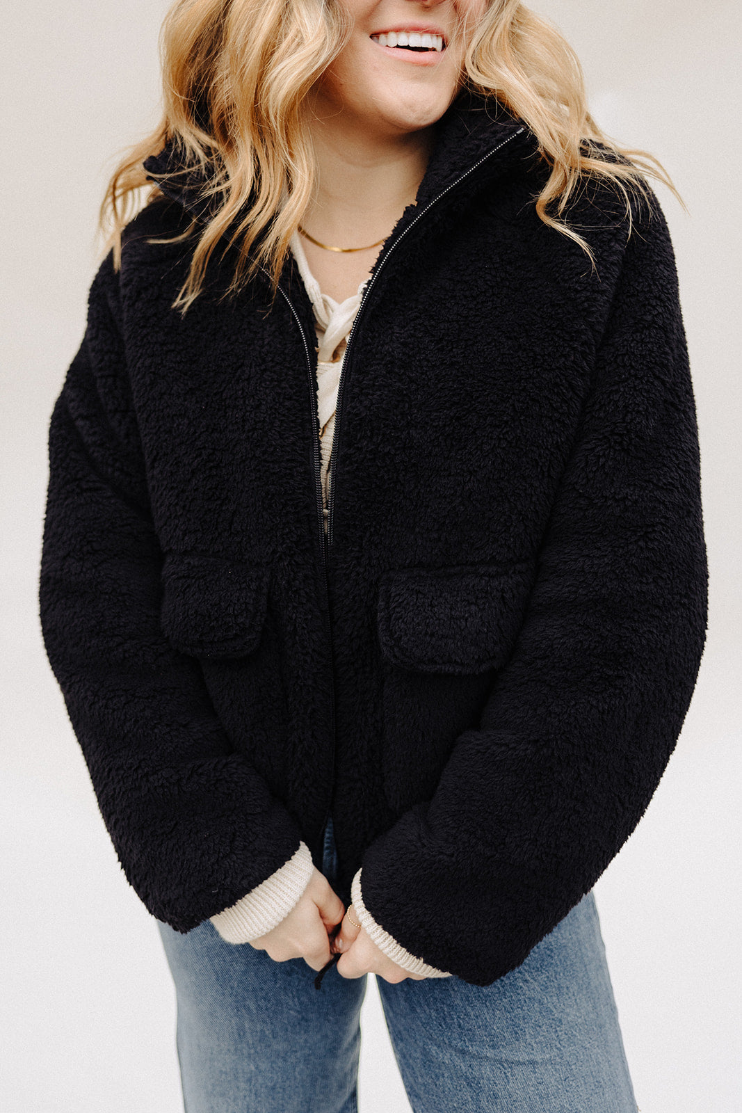 Black Jackson Sherpa Jacket