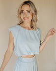 Light Blue Elsie Top