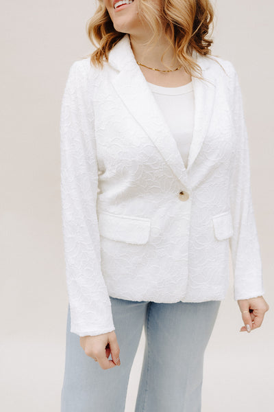 Off White Daisy Blazer