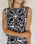 Navy & Ivory Lulu Top