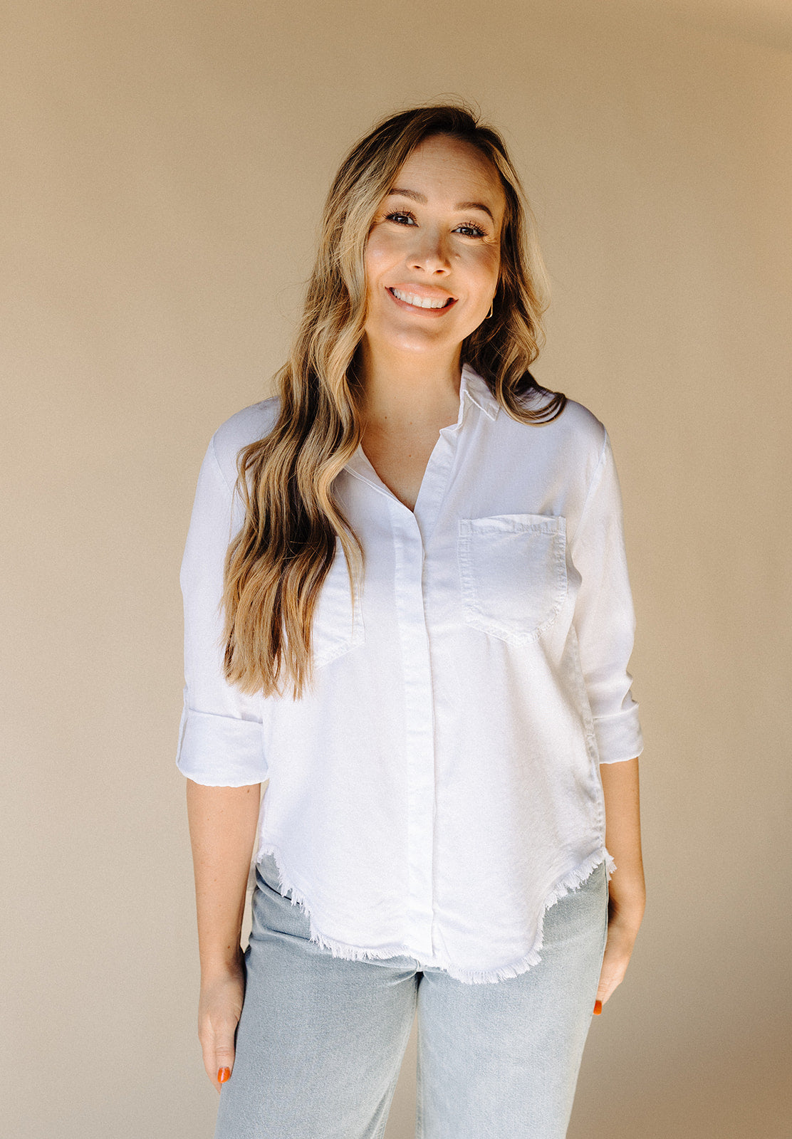 White The Perfect Linen Top