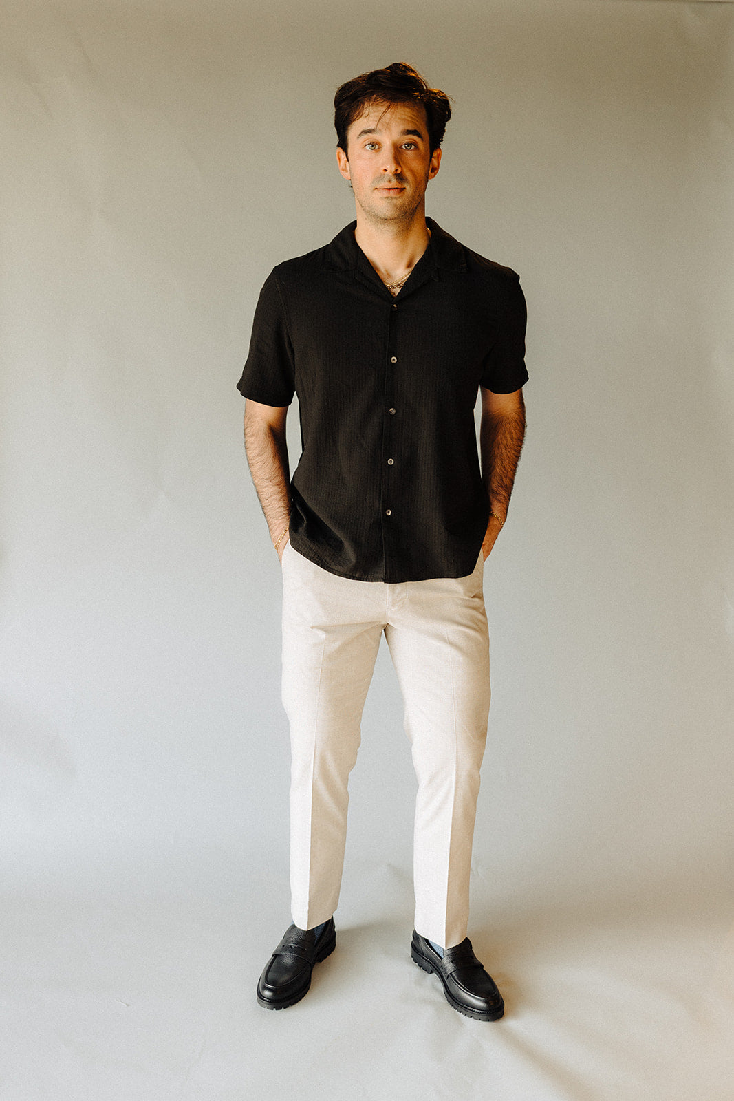 Black Wash Alan Solid Shirt