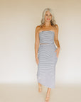 Eclipse Caffari Stripe Tube Top