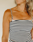 Eclipse Caffari Stripe Tube Top