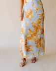 Blue & Yellow Florentine Affair Maxi Dress