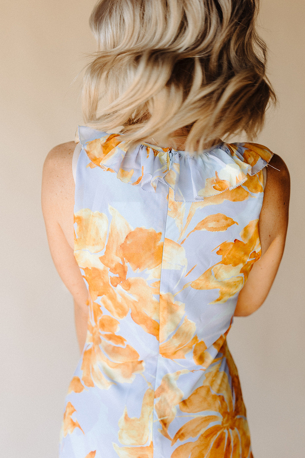 Blue &amp; Yellow Florentine Affair Maxi Dress