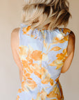 Blue & Yellow Florentine Affair Maxi Dress