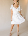 White Afternoon Allure Mini Dress